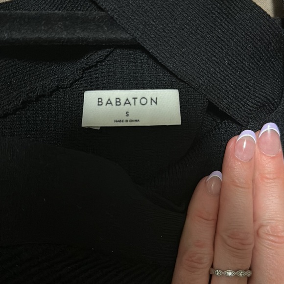 ARITZIA BABATON SCULPT KNIT CRISS CROSS CROPPED TANK - Picture 5 of 5